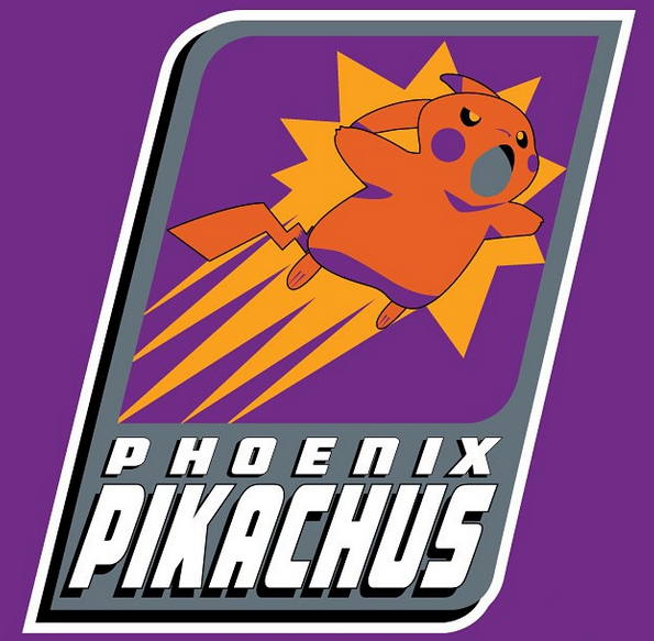 Phoenix Pikachus logo iron on transfers